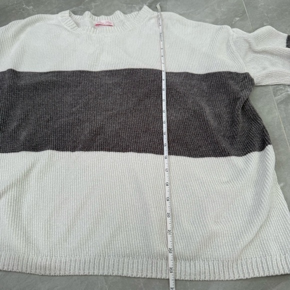 Women’s Pink Lily Striped Color Block Crewneck Knit Sweater Small - Picture 15 of 15
